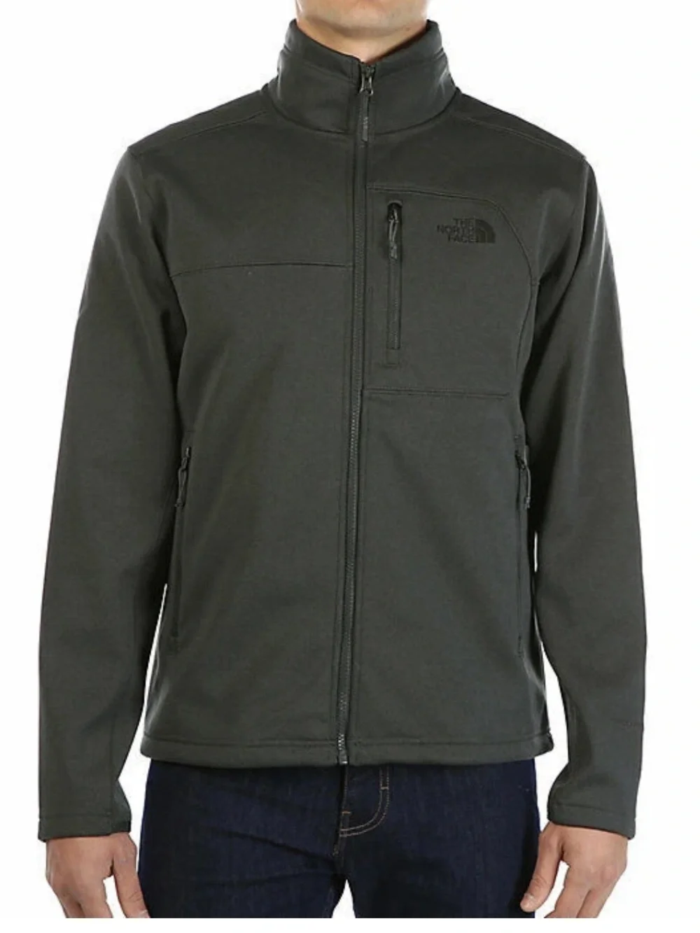 Mens The North Face Apex Risor Softshell Jacket Coat Top Black large
